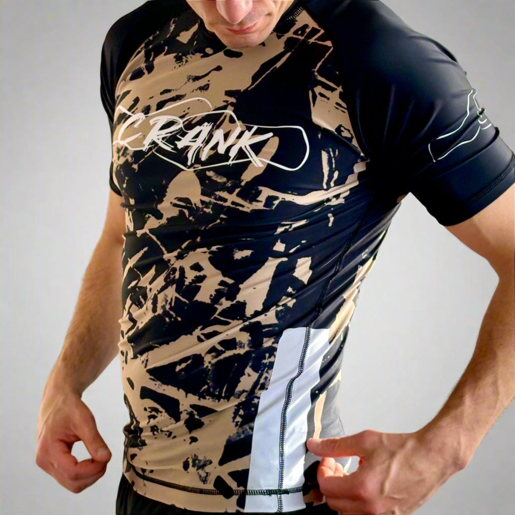 Short sleeve Rashguard beige