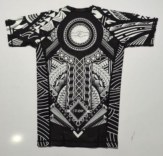 Black/white Aztec Rashguard
