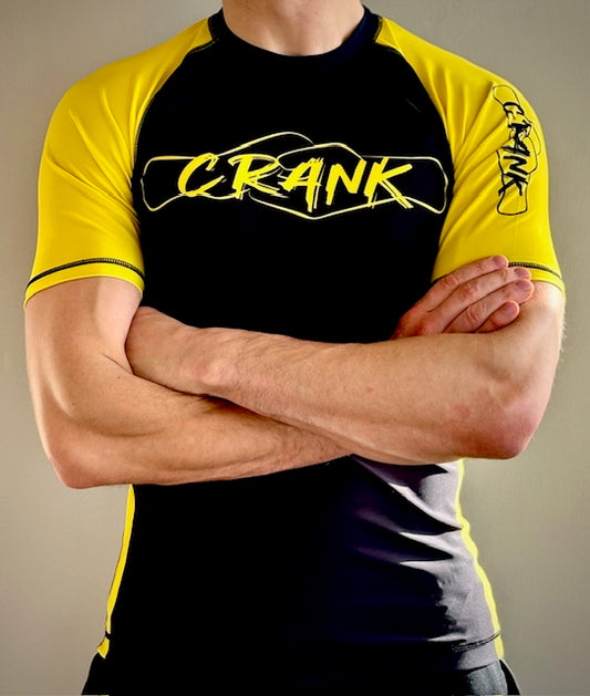 Short sleeve Rashguard Black/yellow