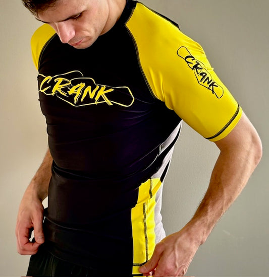 Short sleeve Rashguard Black/yellow