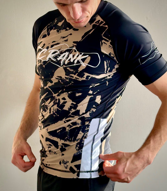 Short sleeve Rashguard beige